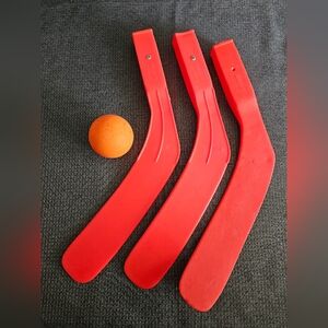 Shield Hotstick Replacement Hockey Stick Blades Lot of 3 + Hockey Ball